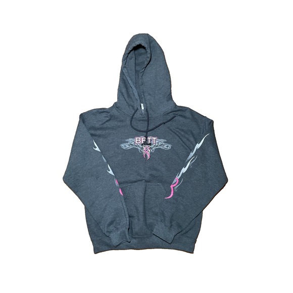 Bikers for Ta-Tas BFTT 8th Annual Gray Pink Hoodie‎ - Small - Picture 1 of 6